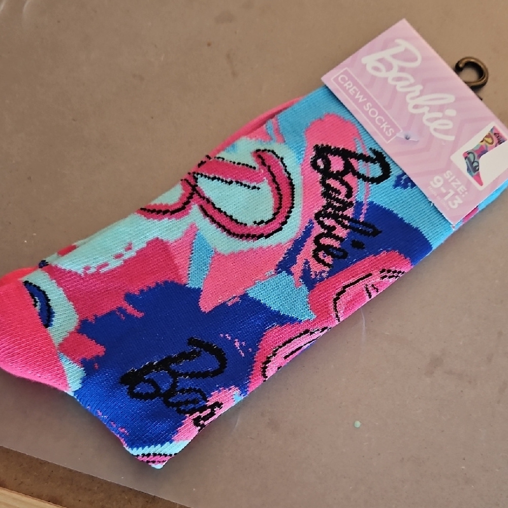 Mattel Barbie Vibrant Crew Socks
